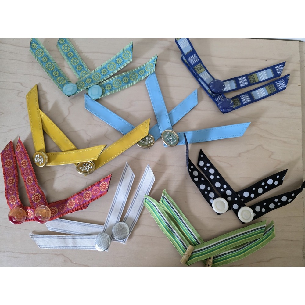 Lindsay Phillips SwitchFlops Interchangeable Straps & Snaps Lot of 8 V-Strap View 2